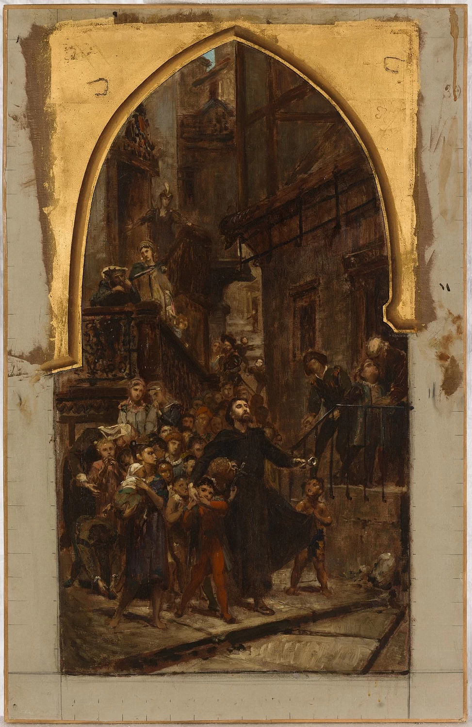 Bozzetto per la chiesa di Saint - Merry, Saint François, Xavier che cammina per le strade di Goa, Musée des Beaux, Arts de la ville de Paris
